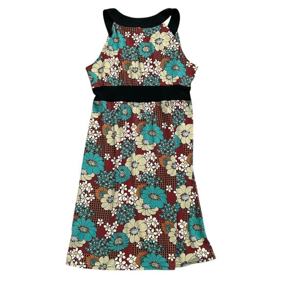 Uncle Frank Floral Pullover Dress Size Large Mod Cottage Boho Travel Summer - Picture 4 of 5